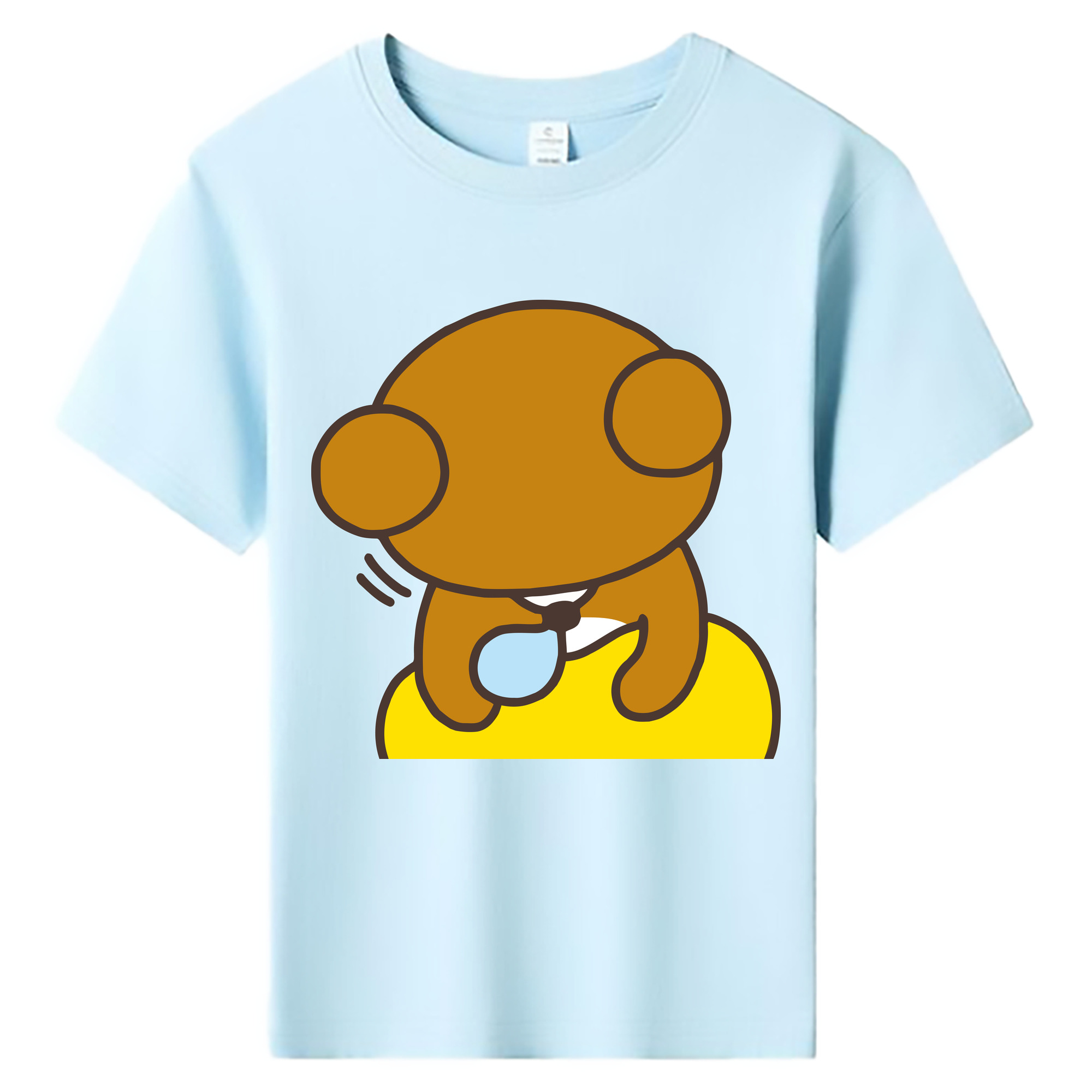 （画像用） リラックマ リラックマ キイロイトリ Rilakkuma Korilakkuma Kiiroitori 綿100％キッズTシャツ（フロントプリント）